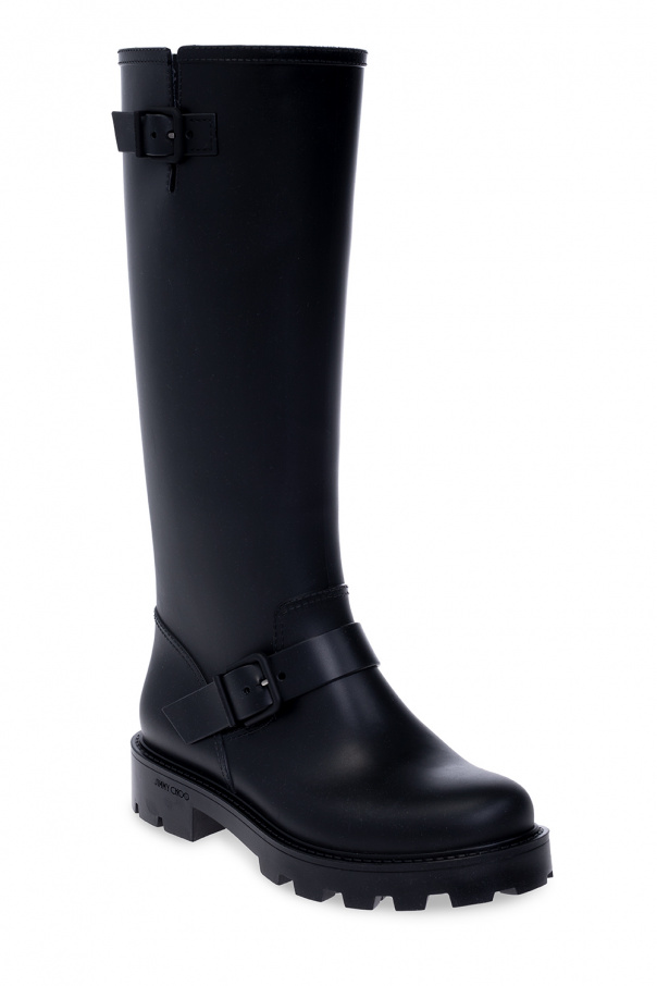suede panelled ankle boots - Black 'Yael' rain boots Jimmy